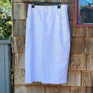 Vintage White Cotton Skirt Size 30